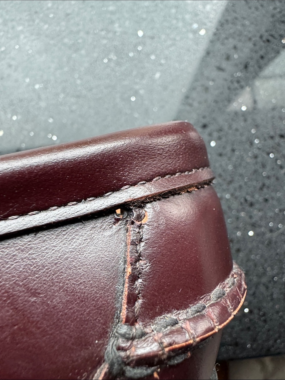 Sebago Burgundy Leather Penny Loafers - Picture 9 of 9